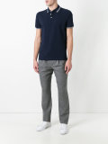 striped collar polo shirt 