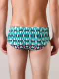 printed swim trunks