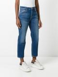 straight cropped jeans