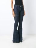 flared denim pants