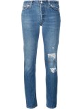 distressed skinny jeans