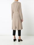 double breasted knit trenchcoat