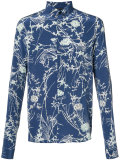 printed button-down shirt 