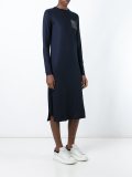 chest pocket jumper dress