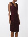 baroque jacquard fitted dress