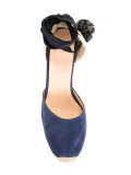 contrast high heel espadrilles 