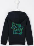 logo embroidered hoodie