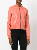 Sorbet leather bomber jacket