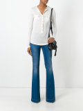 long sleeve slub jersey top