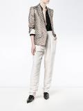 high-waisted trousers
