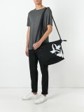 bird print shoulder bag
