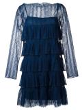 ruffled lace dress