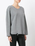 destroyed effect sweatshirt