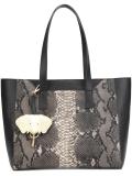 snakeskin tote 