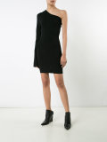 single sleeve fitted dress