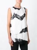 layered lace insert top