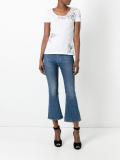 lace inset T-shirt
