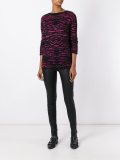 patterned knit sweater