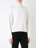 ribbed trim jumper 