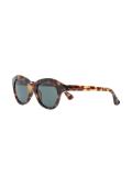 blurred leopard print sunglasses 