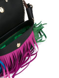 Amber fringed bag 