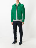 suede zip-up jacket