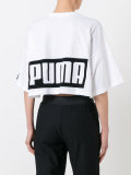 logo print cropped top 