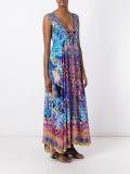 embellished print maxi dress