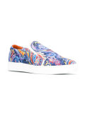 paisley print slip-on sneakers