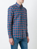 checked button-down shirt