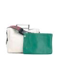 metallic double handles tote