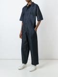 超大款牛仔连身长裤