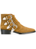 multi-buckle boots