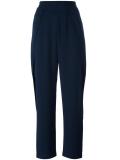 side trim crepe trousers