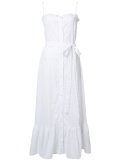 button up printed dress