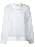 long sleeve sheer top