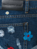 embroidered denim shorts 