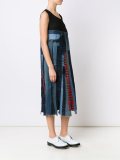 patchwork denim dress