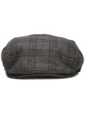 checked flat cap 