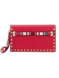 'Rockstud' beaded clutch