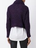 ribbed roll neck jumper