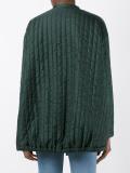 drawstring concealed fastening coat