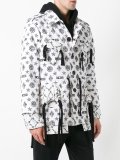 Monogram x Latin gathered coat
