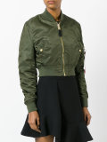 cropped bomber jacket