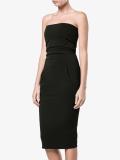 strapless fitted dress