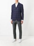 checked blazer