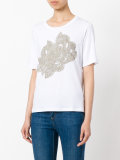 floral embroidered T-shirt 