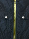 contrast zip mini dress