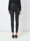 skinny panelled trousers