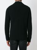 notched lapel cardigan